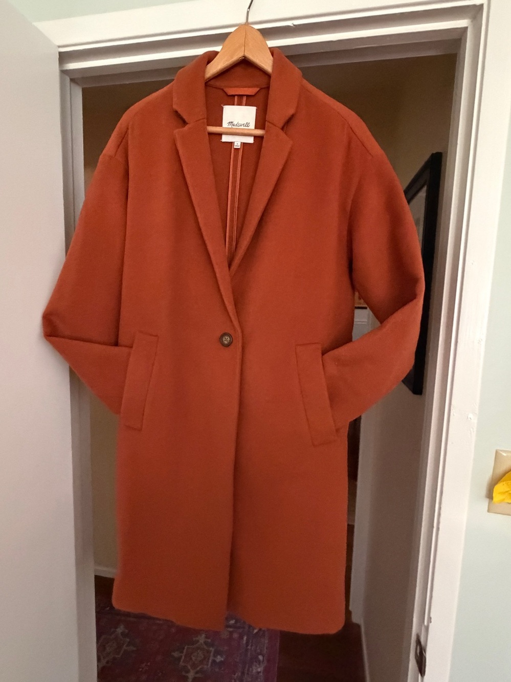 Madewell Wool Coat Pumpkin